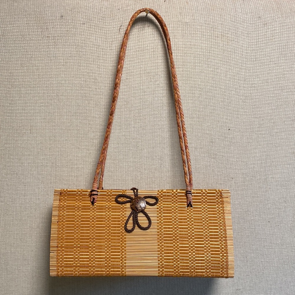Vintage Cane and Wicker bag